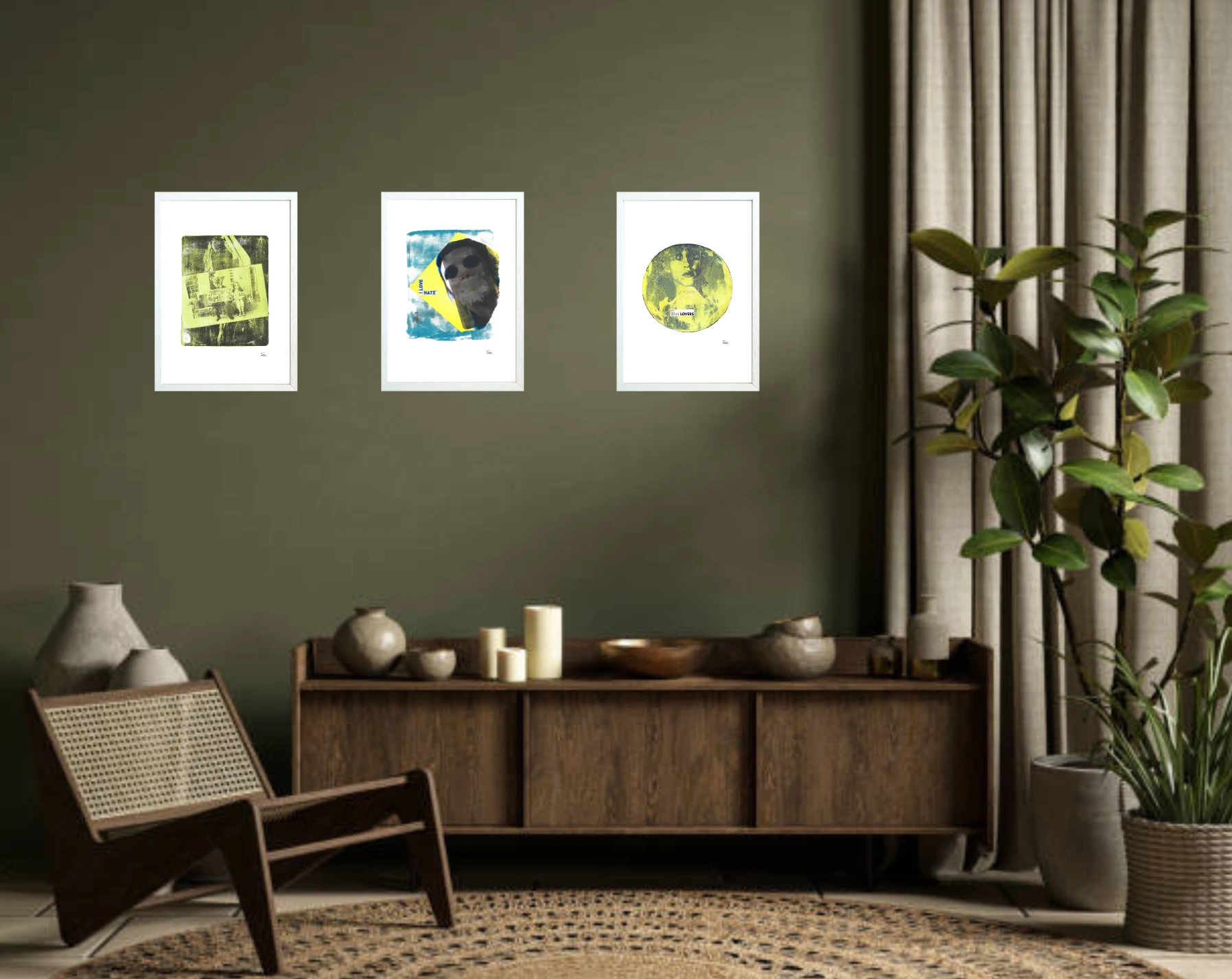 Idée de présentation décoration intérieure des Prints d'Eoz