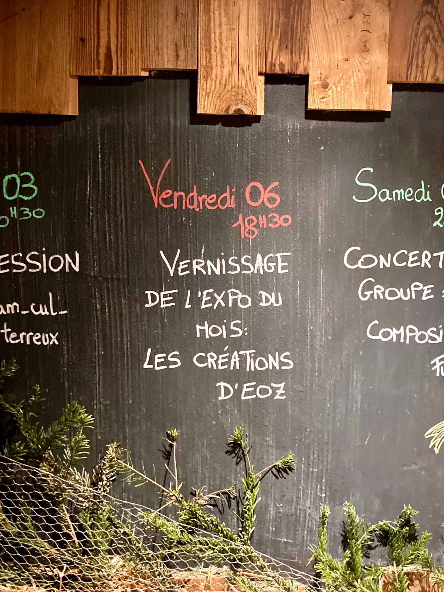 Vernissage expo eoz cul terreux 6 décembre 2024