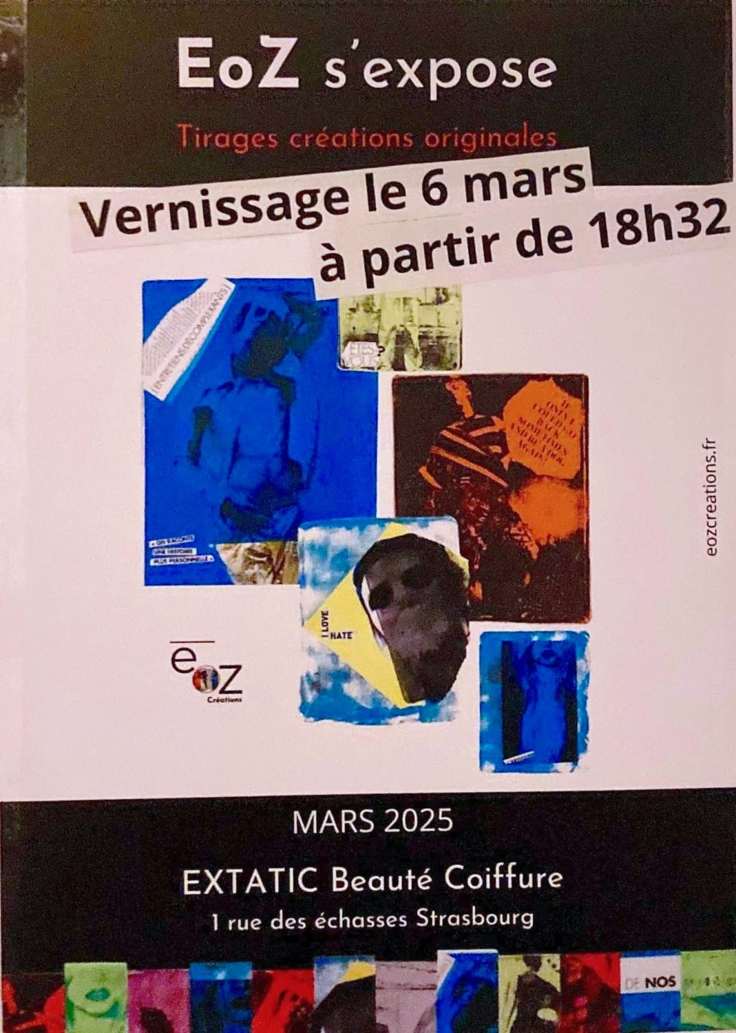 affiche expo vernissage