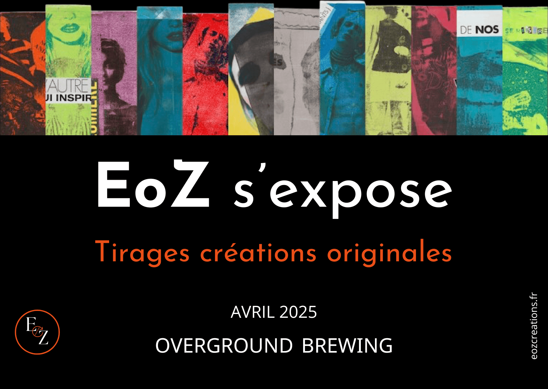 affiche expo eoz créations overground brewing